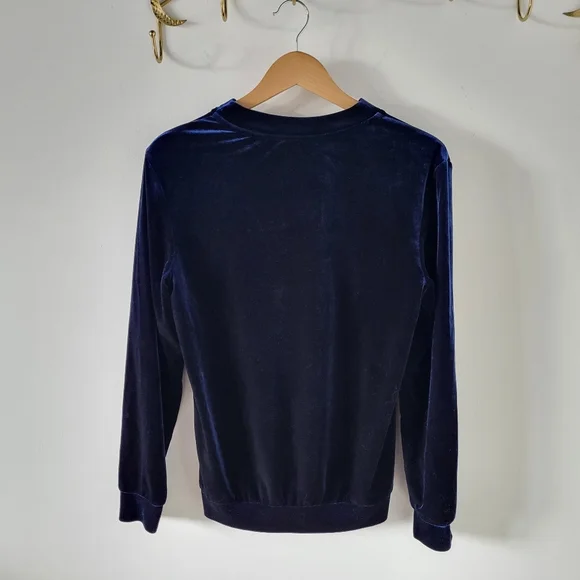 Women's Medium Belle Etoile Navy Velvet Jumper by next - Picture 2 of 4